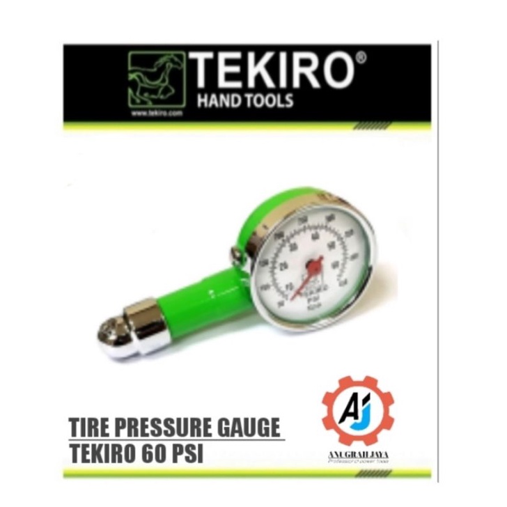 TEKIRO TIRE PRESSURE GAUGE - ALAT UKUR TEKANAN ANGIN BAN 60 PSI