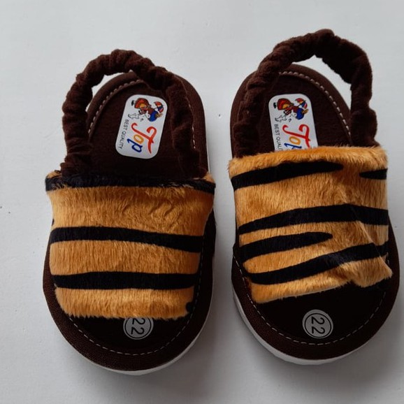 SANDAL BABY MOTIF KULIT TIGER