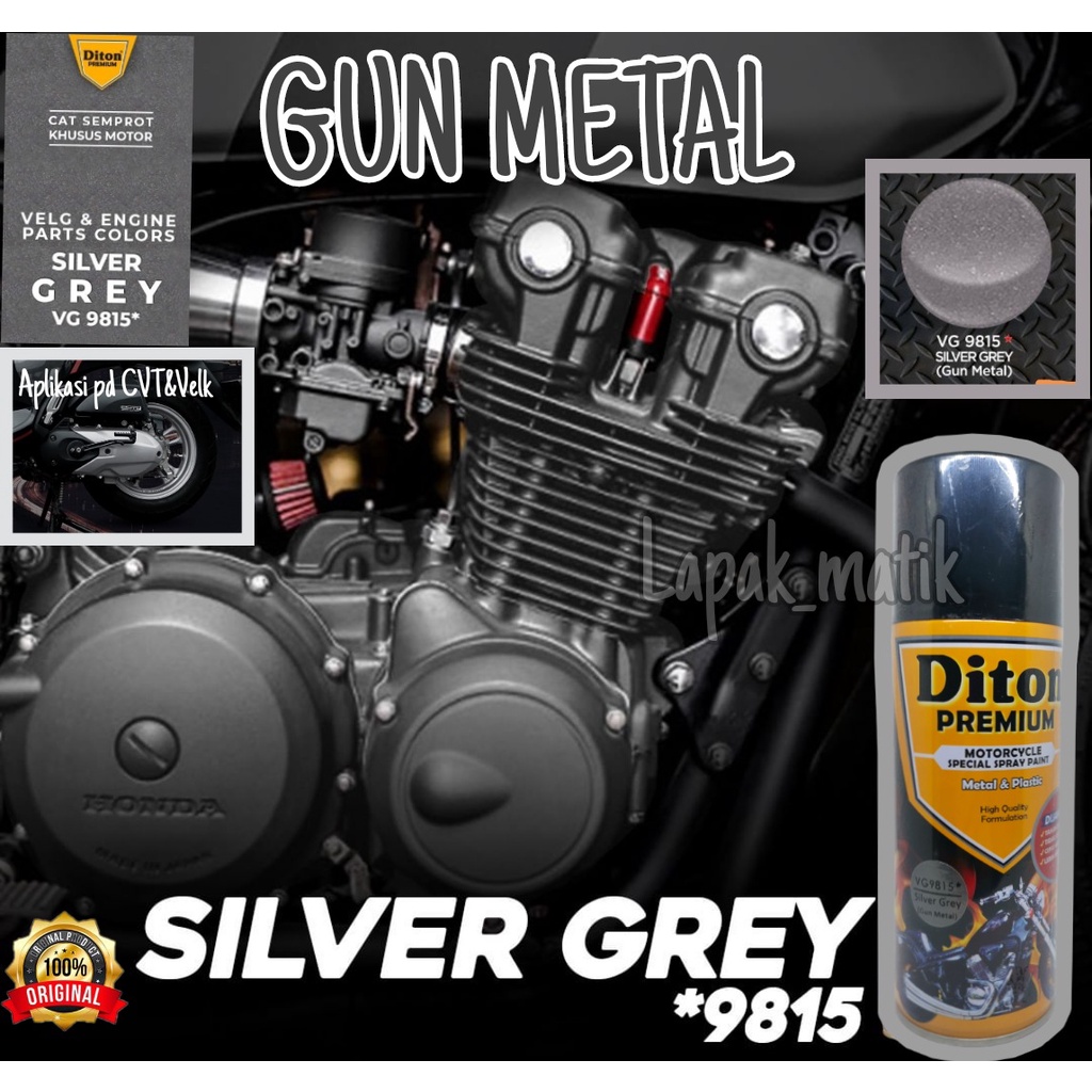 Pilok DITON PREMIUM SILVER GREY GUN METAL VG9815 400ml