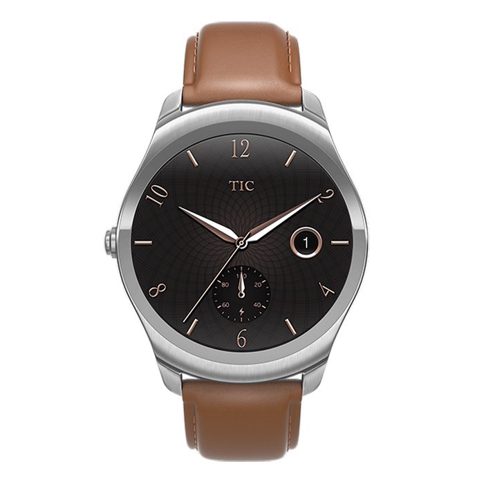 Mobvoi Ticwatch Clasic Oak Stainless Stel Smartwatch with Leather Band