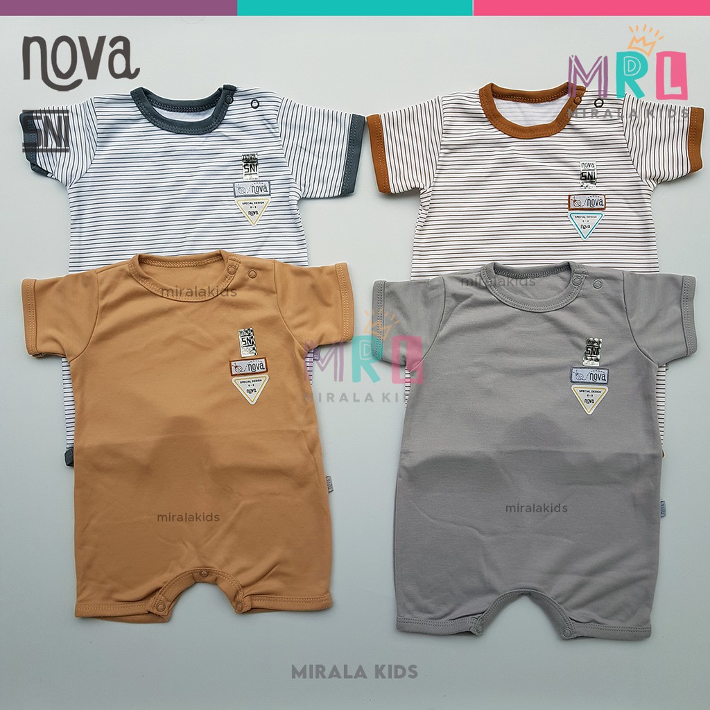 Nova Romper Bayi SNI - Jumper Bayi Segiempat New Series Polos dan Motif