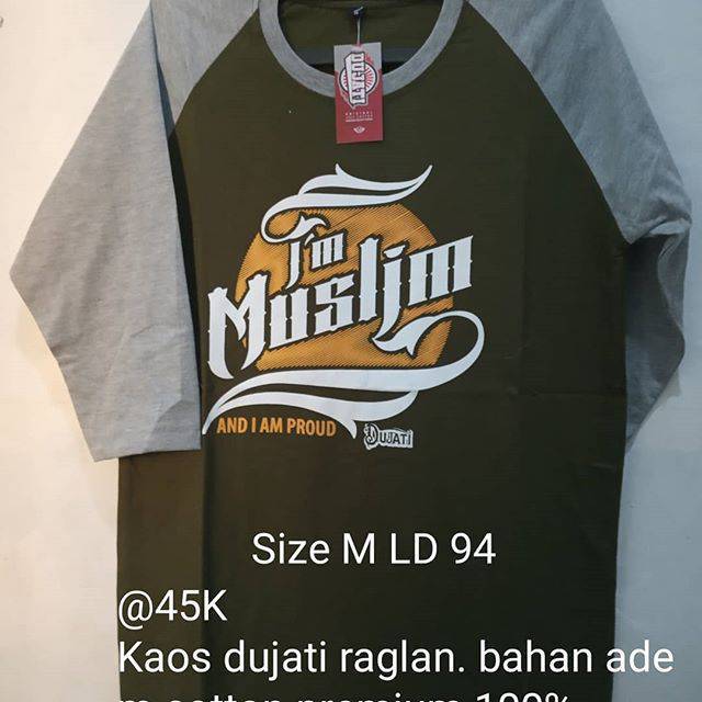 Kaos dujati raglan Islami
