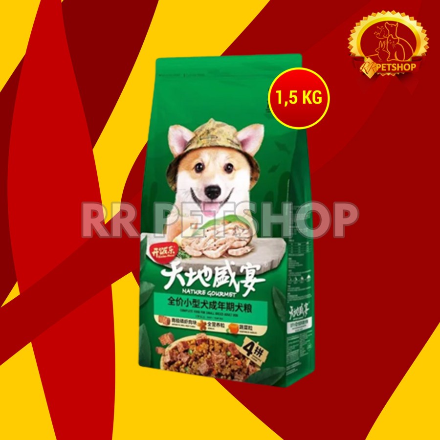 Kitchen Flavor Small Breed Dog Food Dry Adult Makanan Anjing 1.5 KG