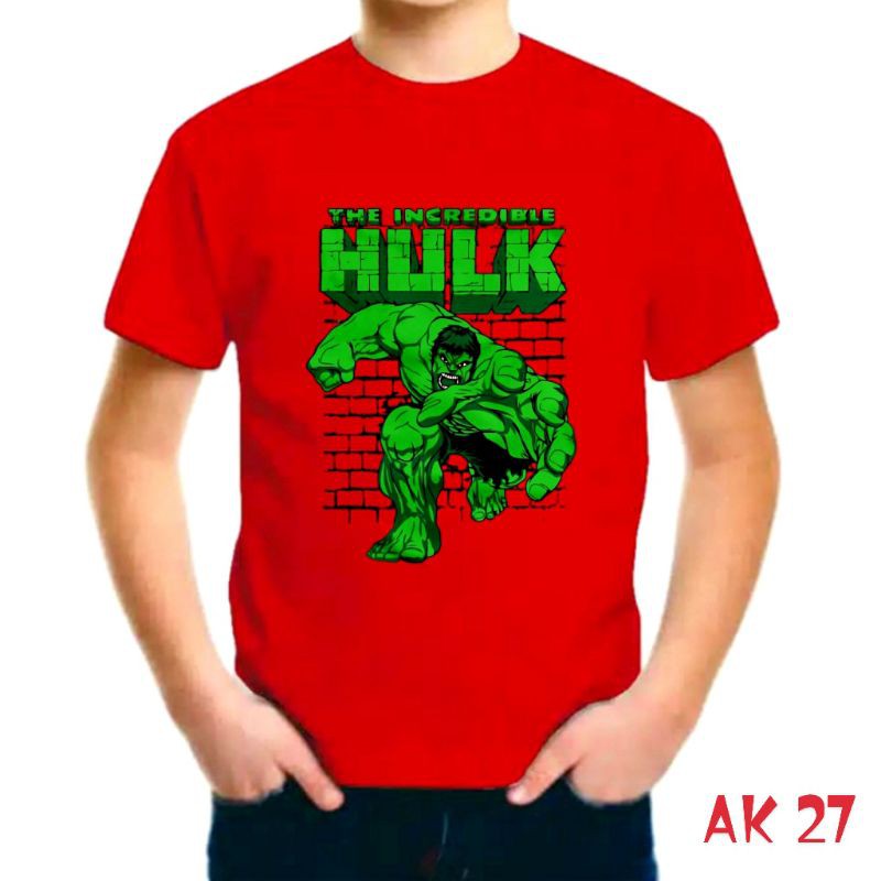 kaos anak pria motif hulk baju pria Edisi Famili S,M,L,XL,XXL