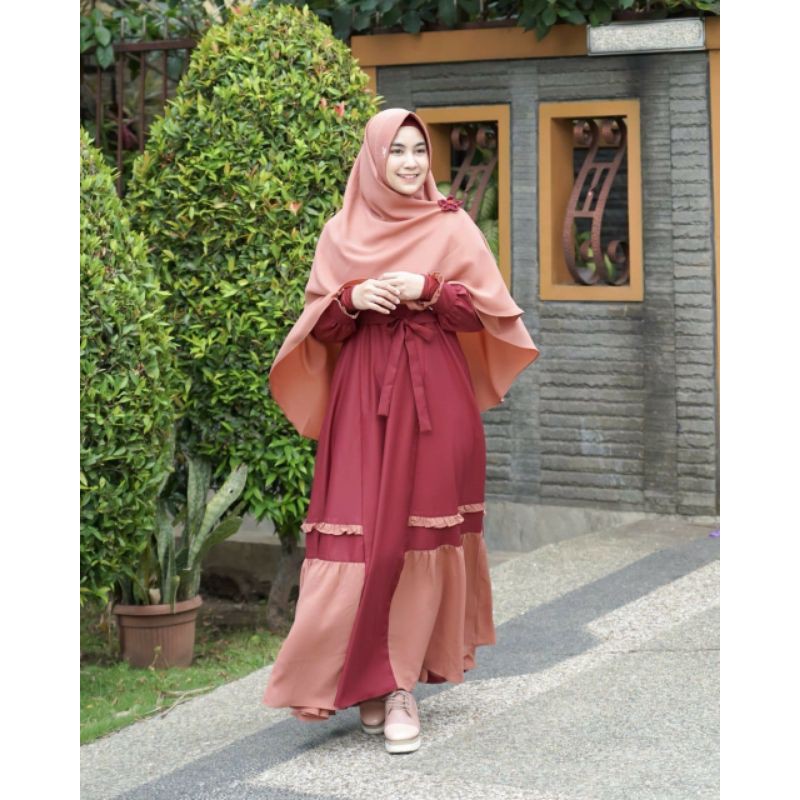 Anisah Dress by Aden Hijab | Gamis Original by Aden Hijab