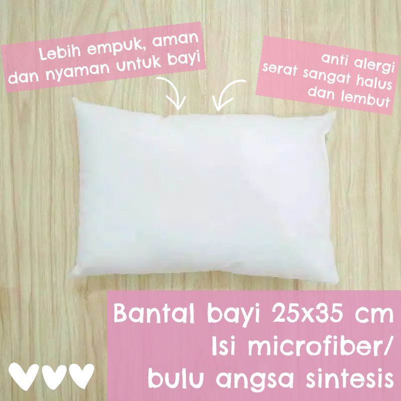 BANTAL BAYI MICROFIBER / BULU ANGSA SINTETIS / Insert bantal guling bayi