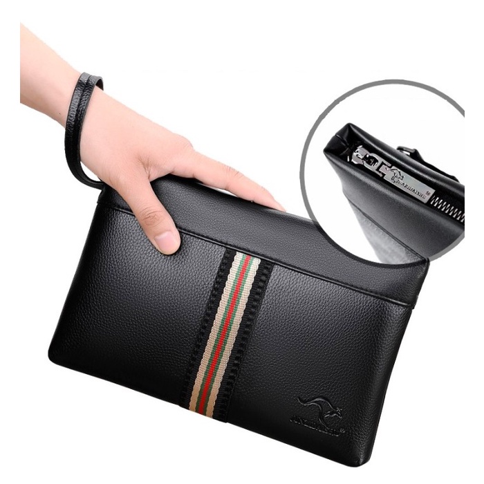 ENNWEN BC10 Business Clutch PU Leather Osaka Tas Tangan Handbag Pria Wanita