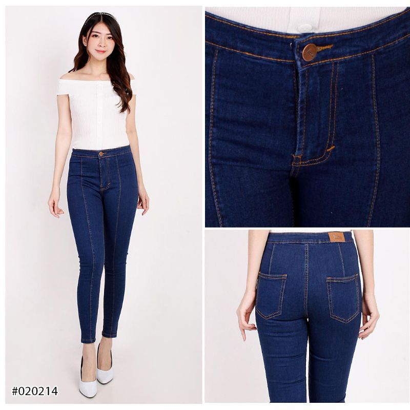 Celana Panjang Highwaist Jeans Wanita Softjeans