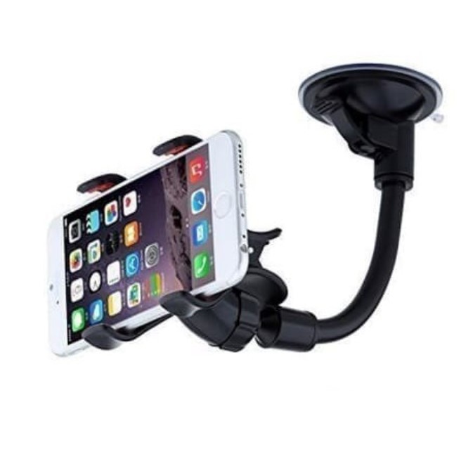 Car Holder HP Mobil Penjepit HP di Mobil Holder Tempel Hp Mobil Panjang Lazypod Mount Handphone GPS