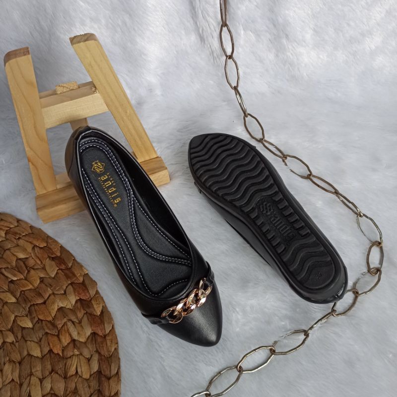 Andas Andis - Sepatu Flatshoes Wanita Chain