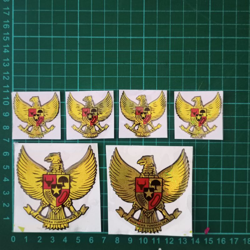 Sticker Cutting Resin Garuda Timbul