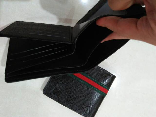 Dompet laminating hitan pendek lipat cowok import