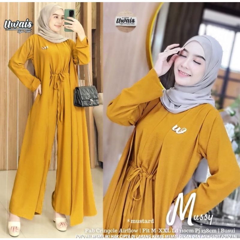 [ Ready ] mussy mustard by Uwais hijab clothing