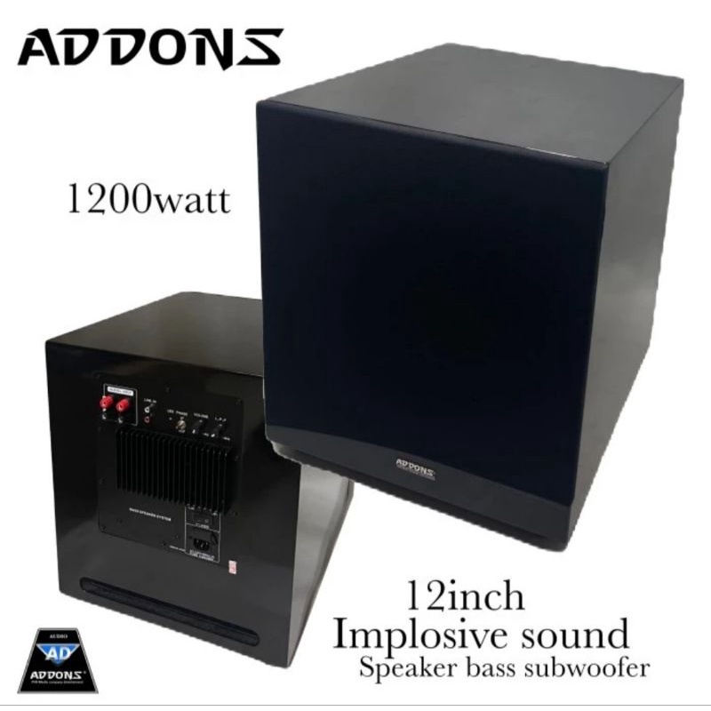Subwoofer Addons 12 Inch ADB-12 Speaker Subwoofer Bass