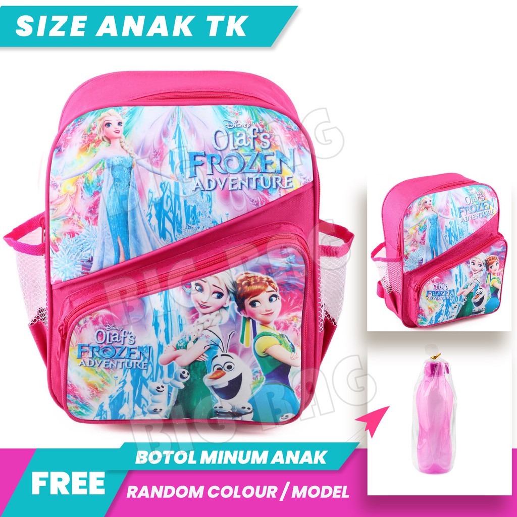 Tas Ransel Anak Perempuan Karakter - SLASH + FREE Botol Minum