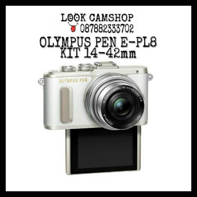 KAMERA MIRRORLESS OLYMPUS E-PL8 EPL8 EPL 8 KIT 14-42mm - WHITE PUTIH
