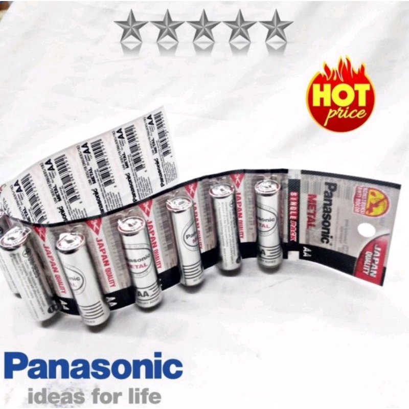 BATERAI AA PANASONIC A2 METAL AA SILVER MURAH PER 1 PCS HARGA GROSIR