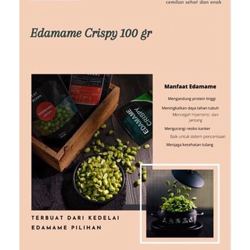 EDAMAME CRISPY EAT BEANS ASLI BALI 100GR