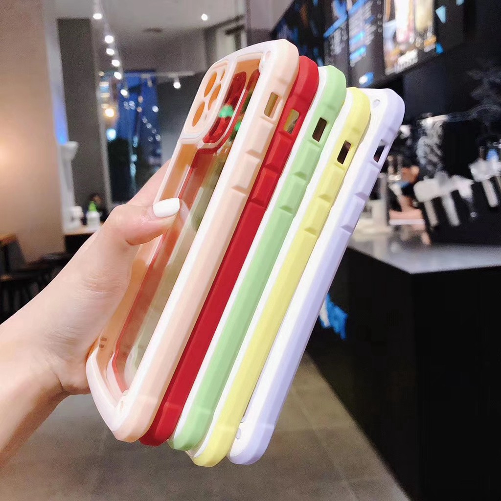 Case Bahan TPU Warna Permen Untuk iPhone SE2 6 6s 7 8 Plus X XS Max XR 11 Pro Max