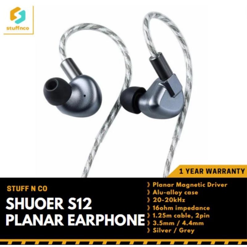 Shuoer S12 4.8MM Planar Magnetic Earphone IEM Letshuoer