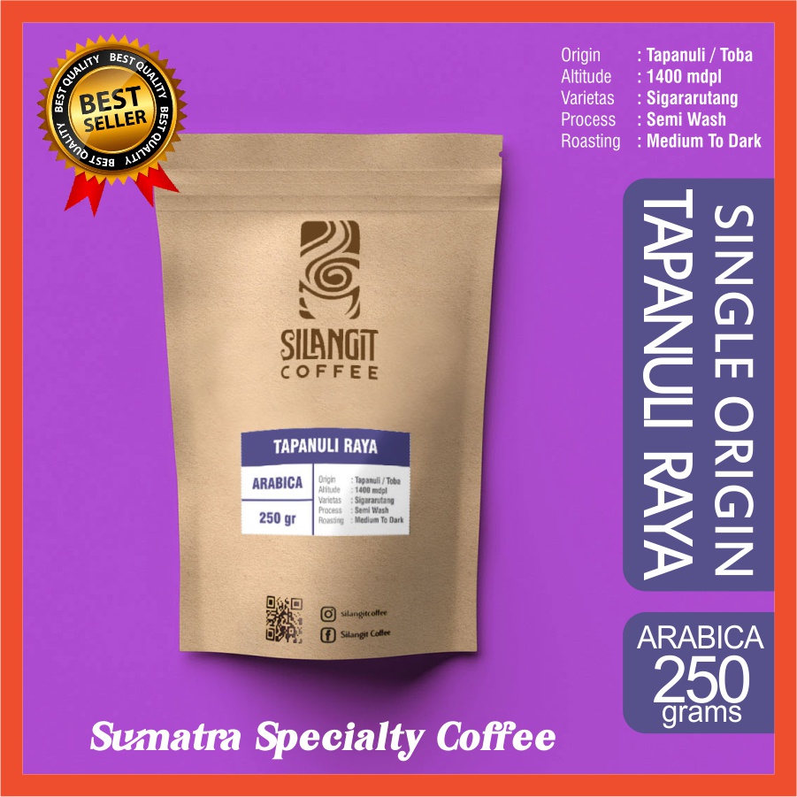 

Kopi Silangit Coffee ARABICA TAPANULI RAYA Premium Bubuk 250gr