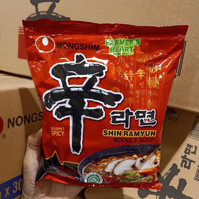 Terlaris Nongshim Shin Ramyun Noodle Soup | Mie Instan Korea Halal