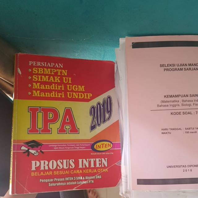 Buku Soal Dan Latihan Soal Saintek Sbmptn Prosus Inten 2019 Shopee Indonesia