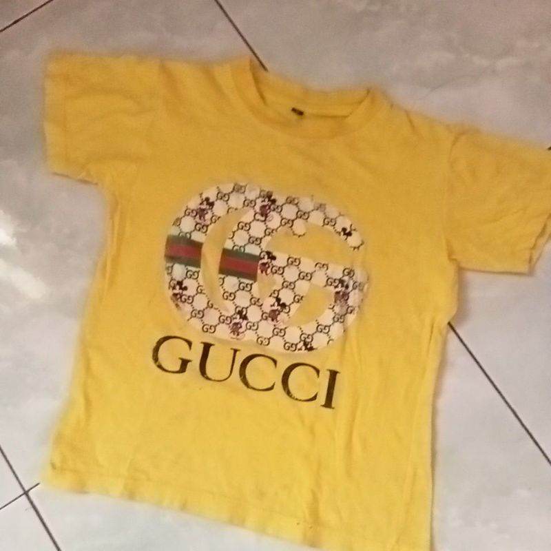 kaos anak Gucci usia 3-4 tahun preloved