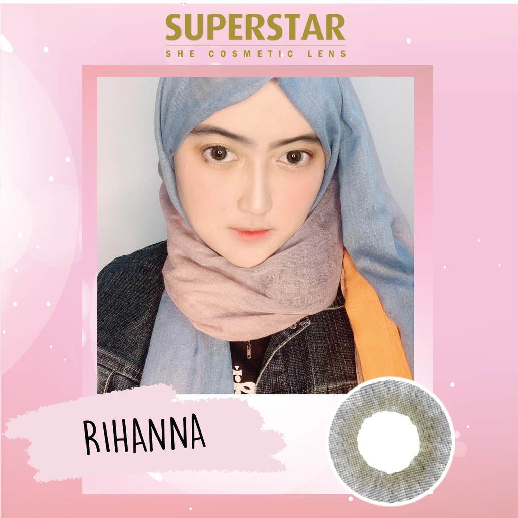 Superstar Rihanna softlens warna  bulanan