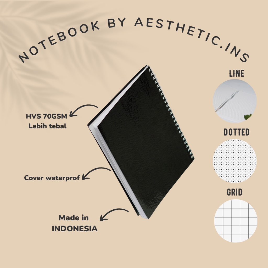

NOTEBOOK A5 BY AESTHETIC.INS I BUKU CATATAN KULIAH I BUKU DIARY I COVER POLOS I COVER WATERPROOF