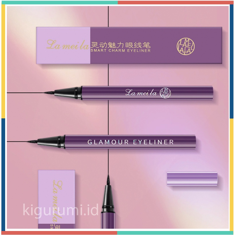 LAMEILA Eyeliner Long Lasting Waterproof Eye liner Ungu LA139 824