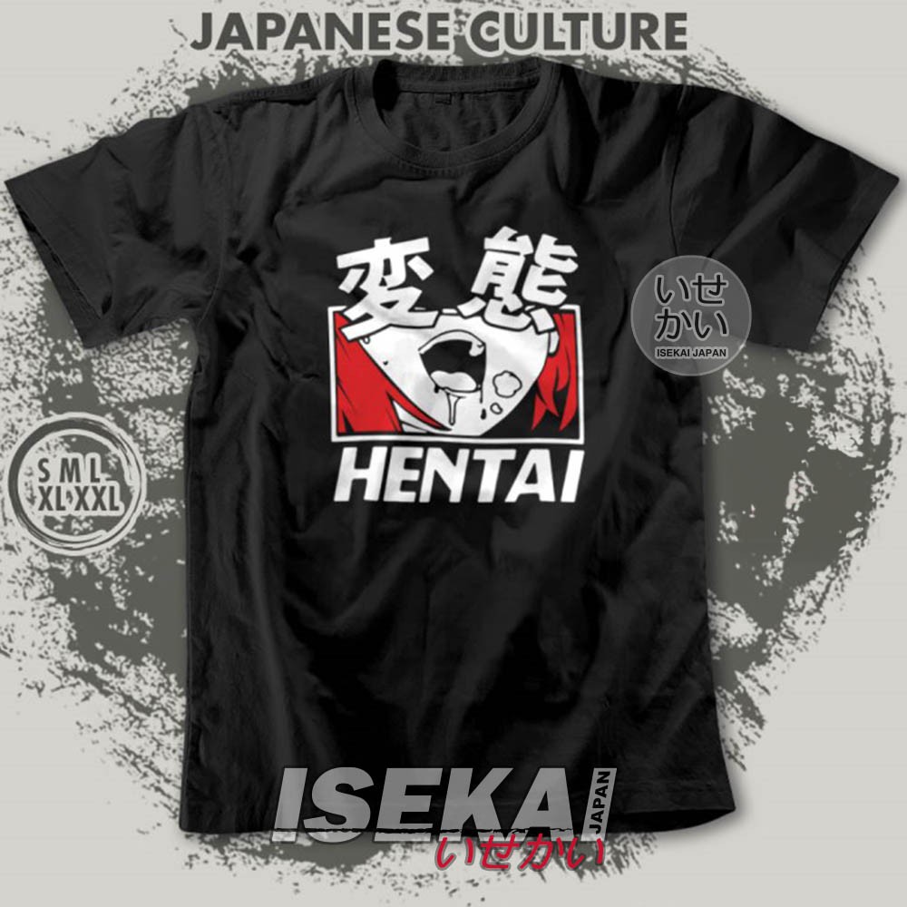 Kaos Hentai Anime Japanese Wibu Otaku Manga Baju Distro Isekai Jepang Unisex Size S-XXL / 5498