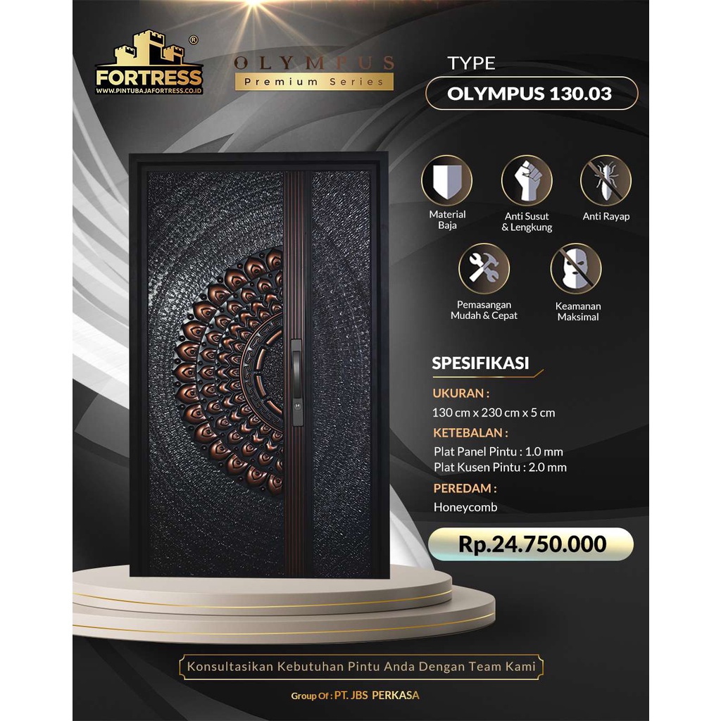 Pintu Baja FORTRESS Tipe Olympus 130.03