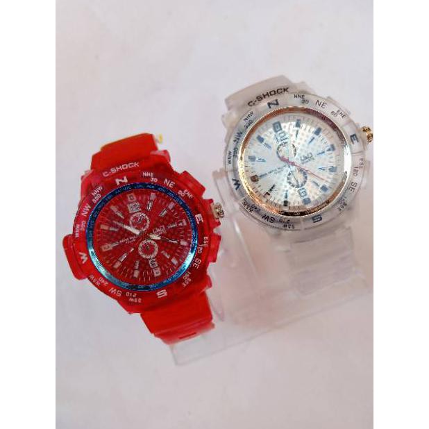 Jam Tangan wanita QQ ANALOG C SHOCK BENING KODE Q-Q CRB Terbaru
