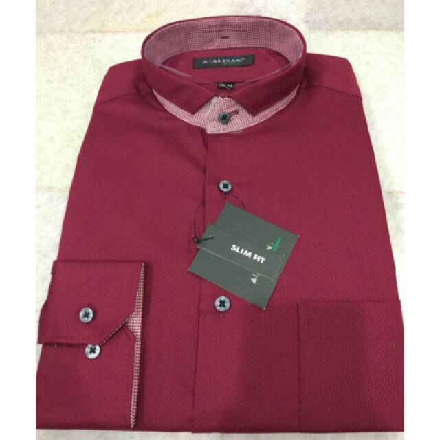 Alisan Motif Kerah Koko Slimfit