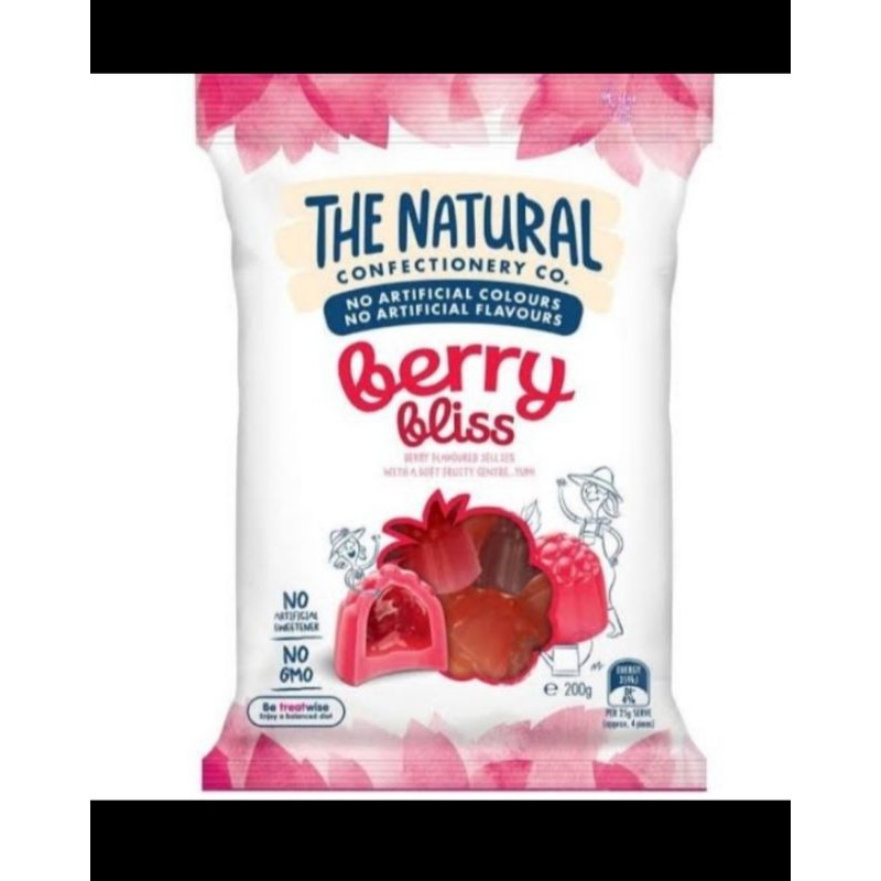 

the natural berry bliss candy permen soft jellies jelly 200gr