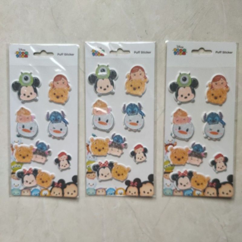 

Disney tsum tsum puff sticker mickey minnie Donald stitch marvel rewards bookmark princess