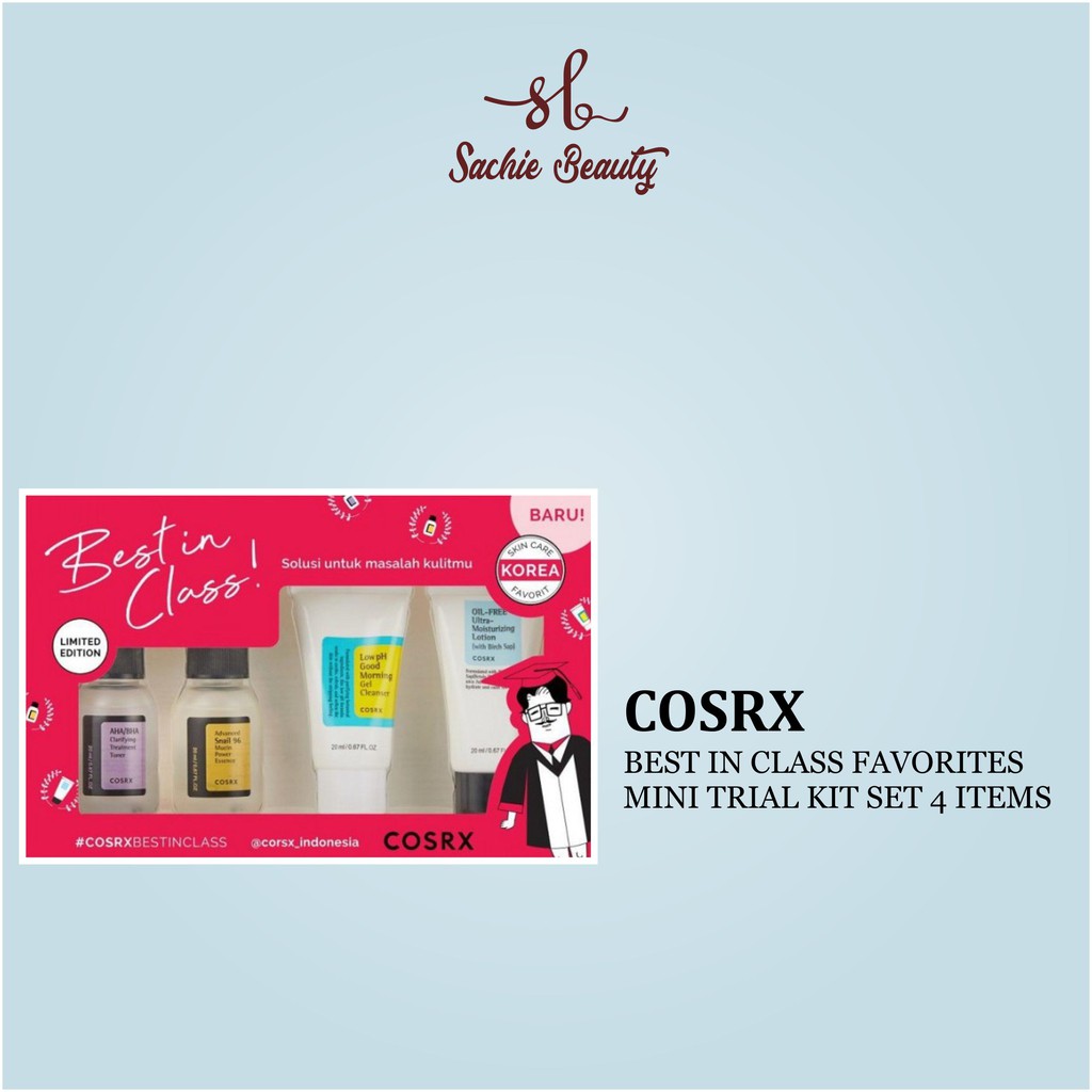 Cosrx Best In Class Favorites Mini Trial Kit Set 4 Items/ Skincare/ Paket Perawatan Wajah