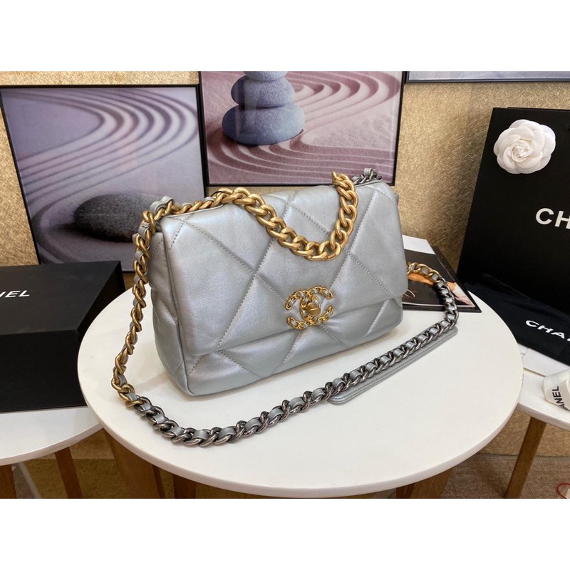 Chanel 19 AS1160 Silver Slingbag SUPER MIRROR QUALITY