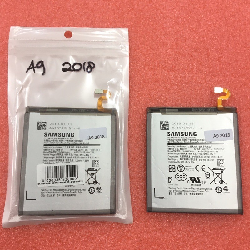 BATTERY GALAXY A9 2018 / BATERAI SAMSUNG A920 / BATRE SAMSUNG A9 2018 EB-BA920ABU ORI