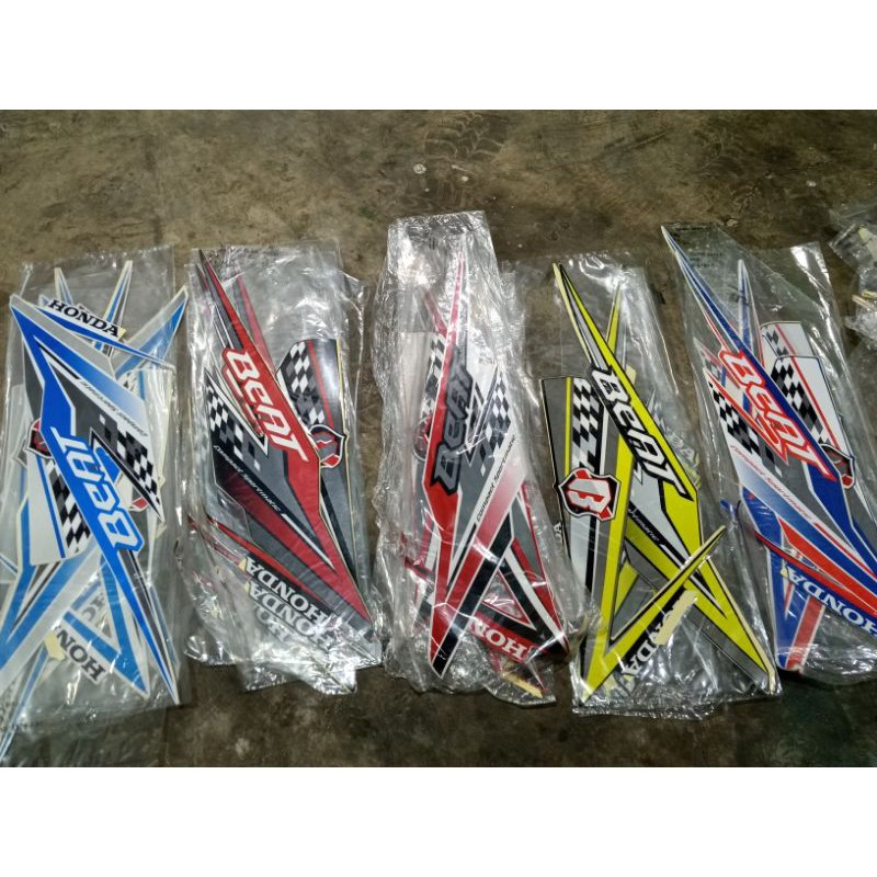 Striping Sticker Ori Honda Beat Fi Esp Tahun 2018