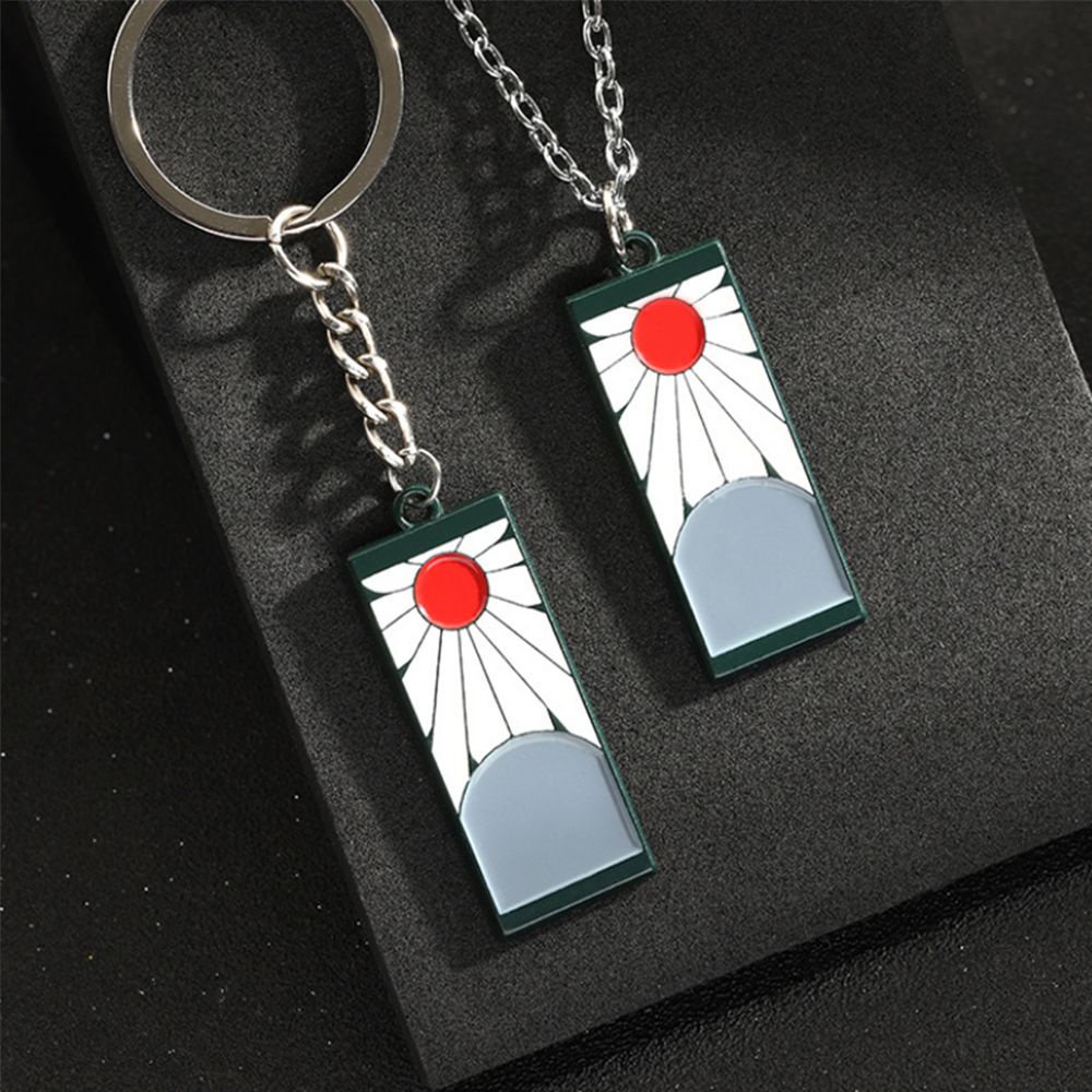 ROW Cartoon Demon Slayer Jewelry Kamado Tanjirou Key Chain Anime Pendant No Yaiba Cosplay Kimetsu