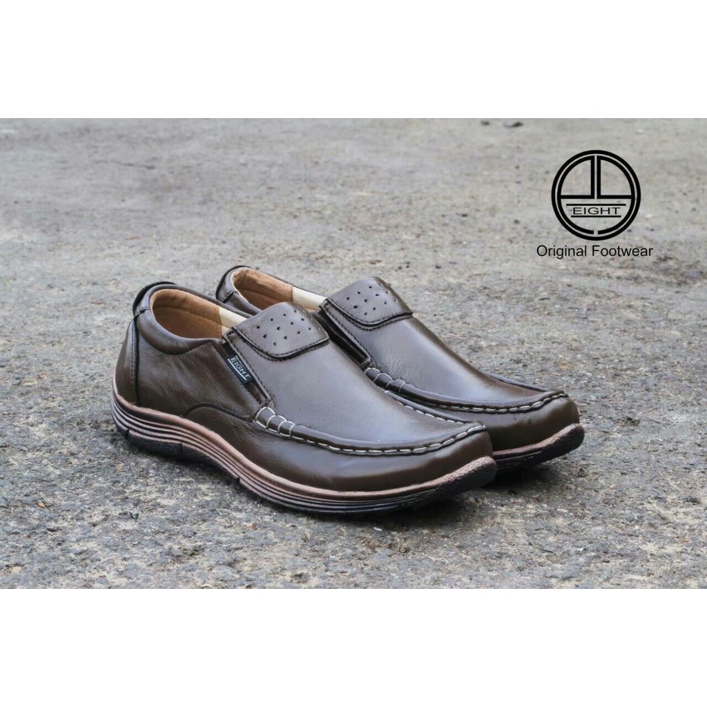 SepatuFormal Pantofel Slip On Pria Sepatu Pria Casual Formal Kulit Asli Sepatu Formal Pria Pantofel Kerja Kuliah formal Original Kekinian Murah Terlaris Sepatu Loafer Kulit Pria