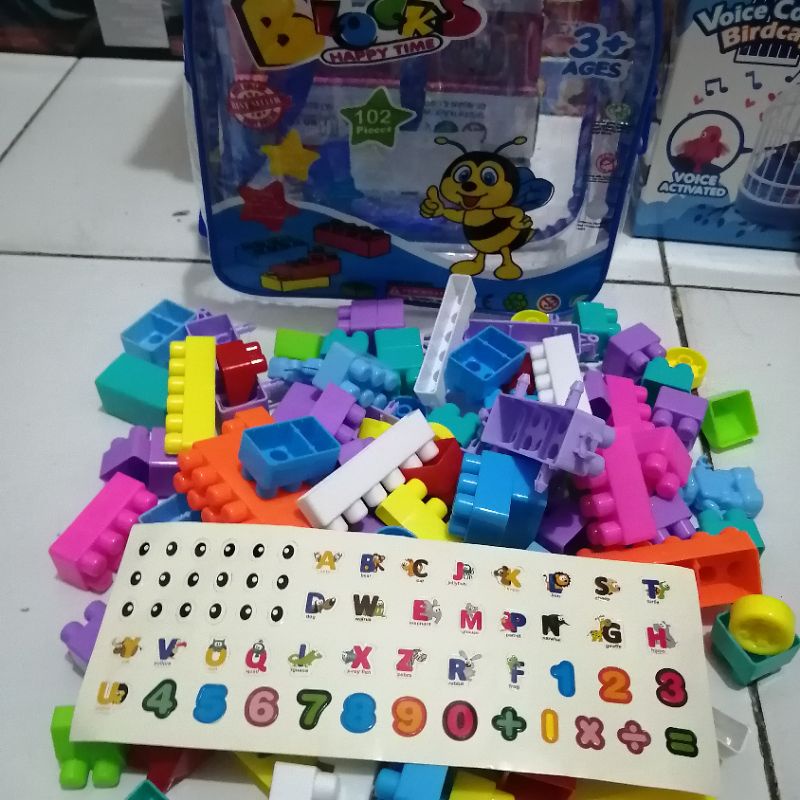 PROMO COD MAINAN BLOCKS TAS LEBAH 102pcs