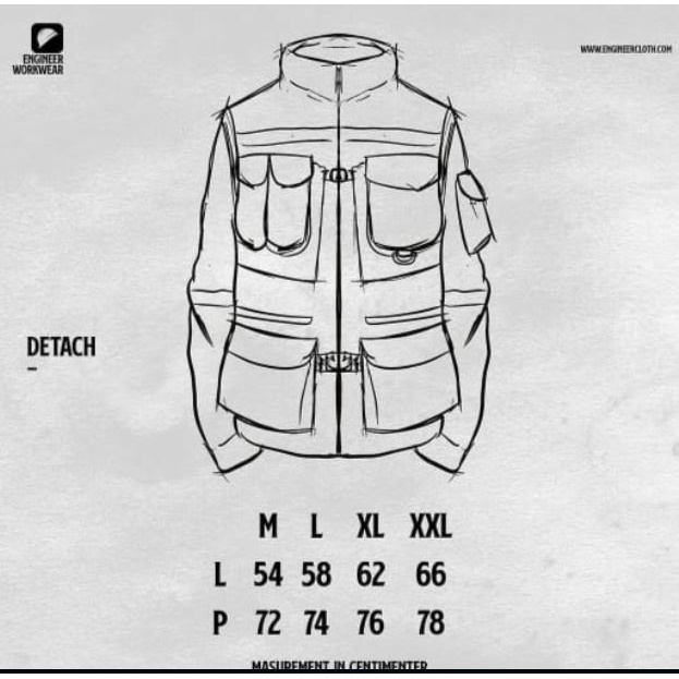 DETACH 2.0-Modular Jacket, Rompi / Multifunctional Vest by ENGINEER