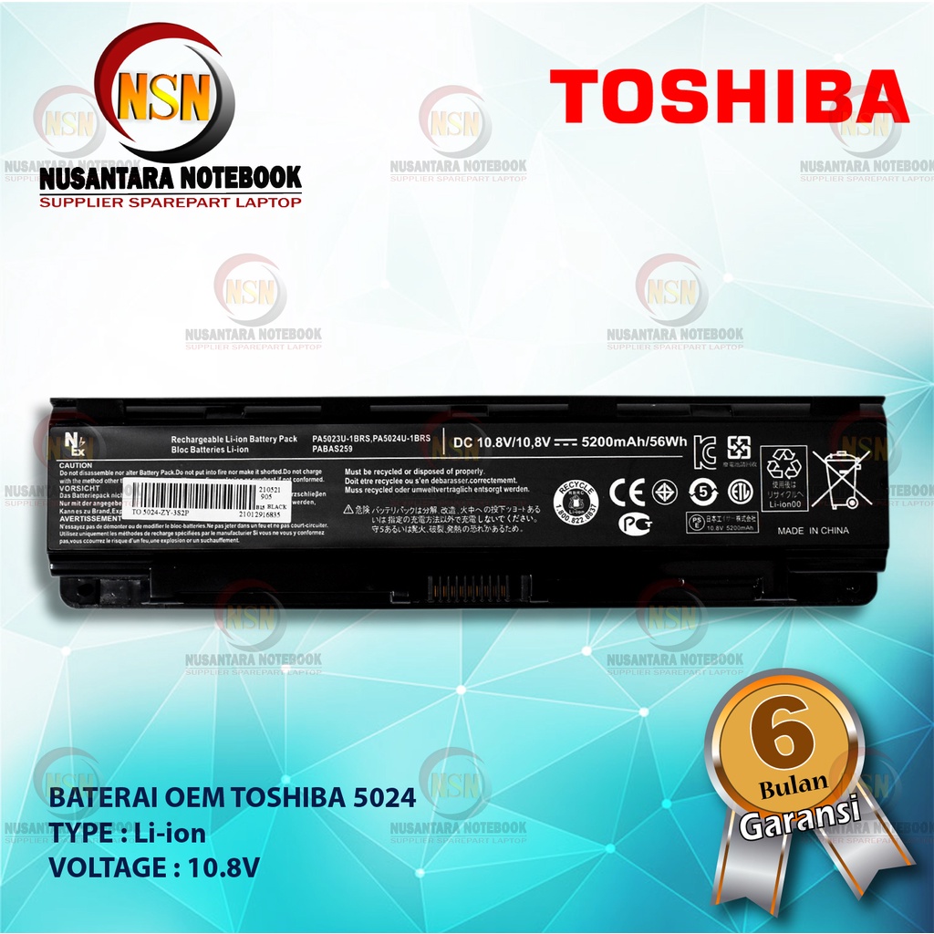 Baterai OEM Toshiba Satellite PA5024U