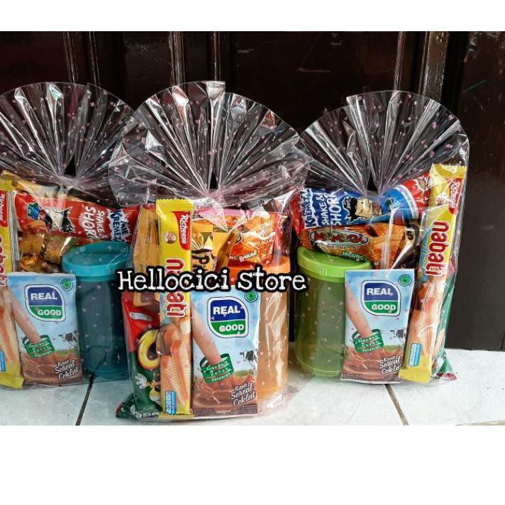 

Modern!>-091 PARCEL BINGKISAN SNACK + BOTOL LEMONY KEMASAN ULANG TAHU