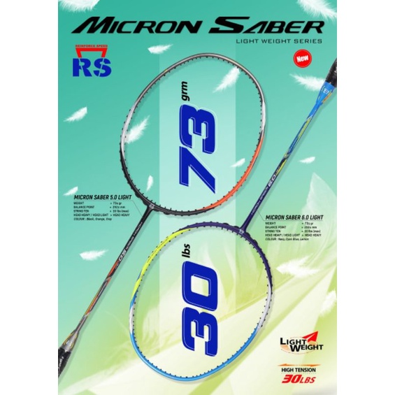 raket rs micron saber 5.0/6.0