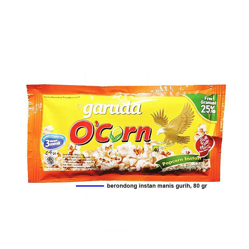 

Garuda O'Corn Sweet Kettle Flavour 80gr