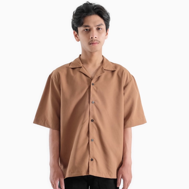 Overweld - Kemeja Oversize Mocca | Mocca Oversize Casual Shirt